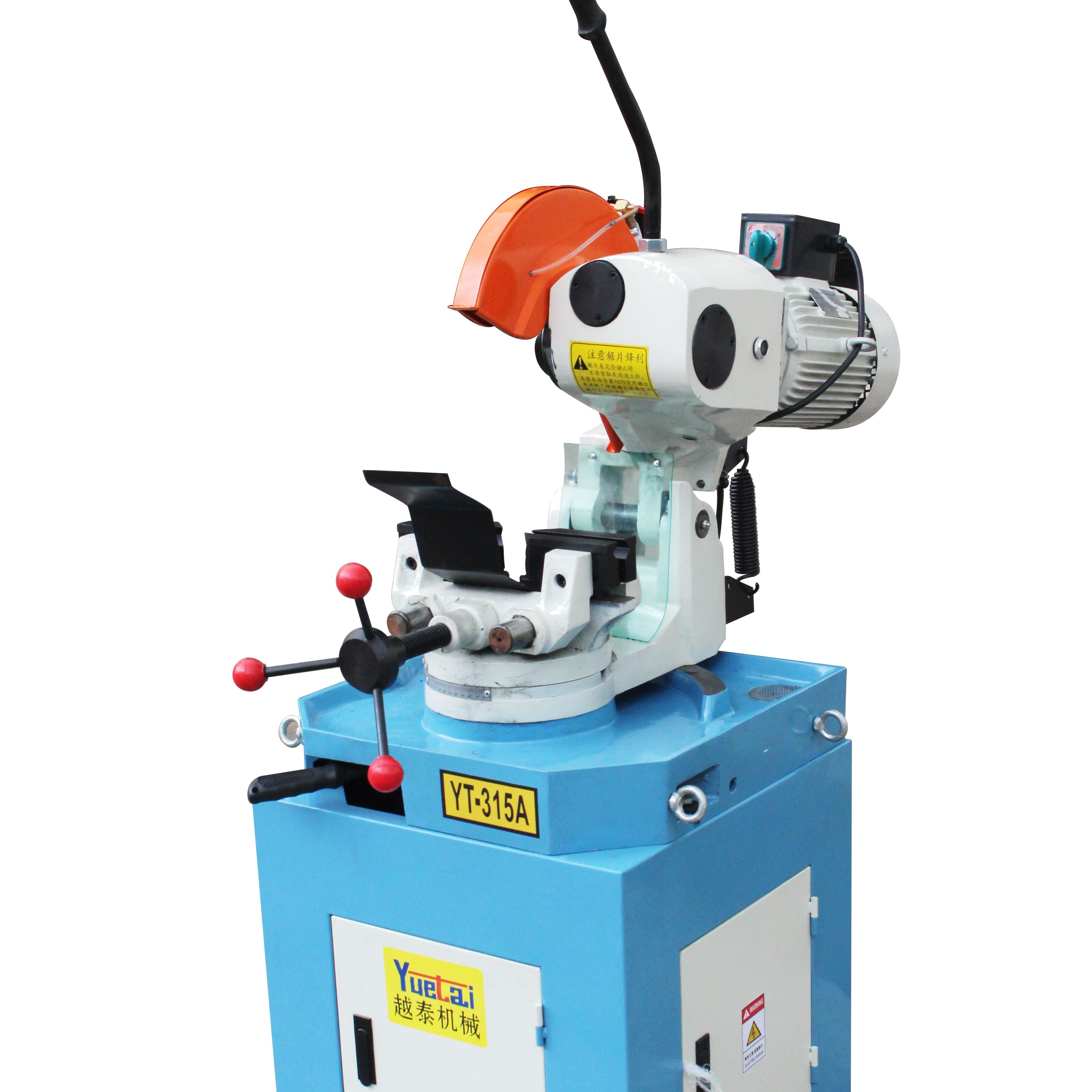 MC YT 315A manual semi automatic metal pipe cutting machine for steel pipe and round pipe