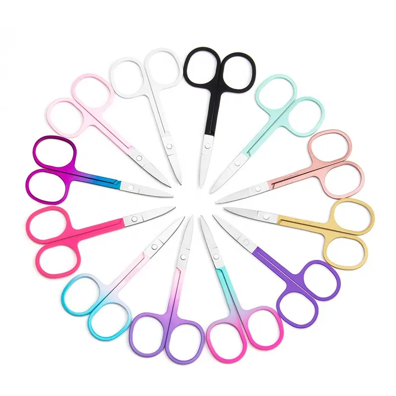 Small Pink Lash Scissors Eyelashes Scissors Makeup Mini Scissors Stainless Steel