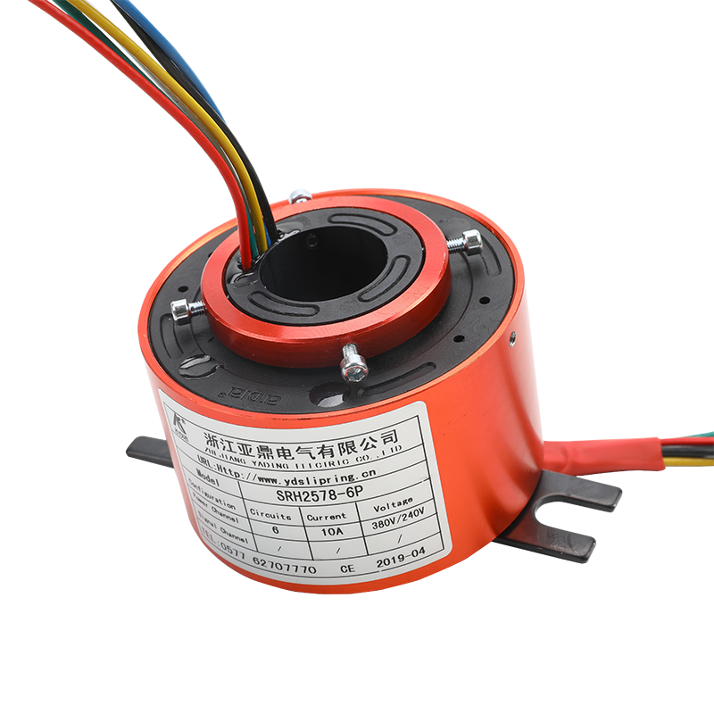 SRH 2578-4P электрическое скользящее кольцо ID25mm OD78mm 4 схемы 10A 2220-380v промышленное сквозное скользящее кольцо