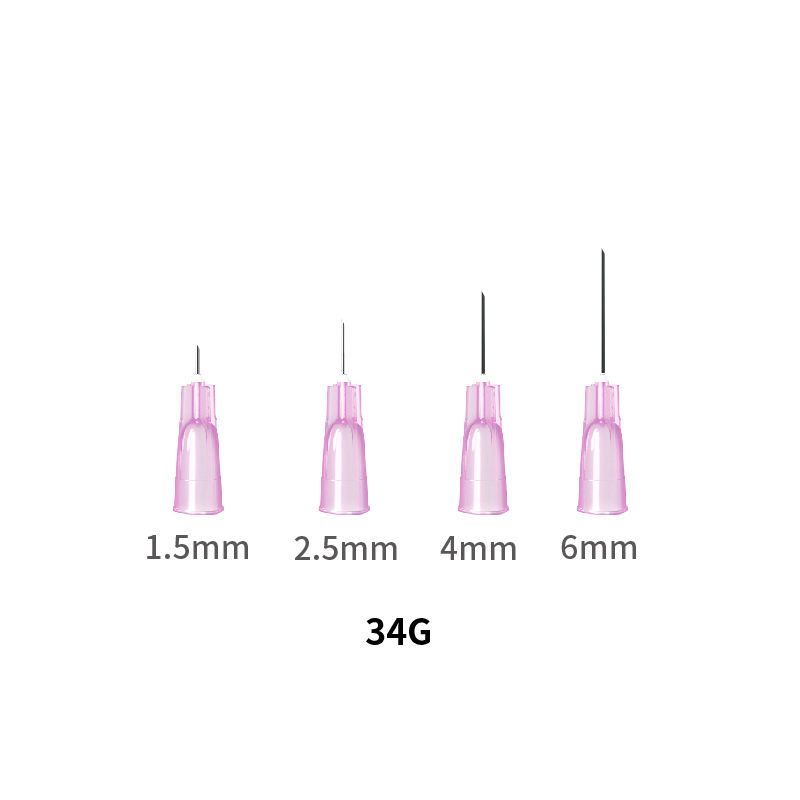 BD Medical Supplies Hyaluronic Acid Pen Filler Injection Needles pink 34g 1.5mm Needle of Injection