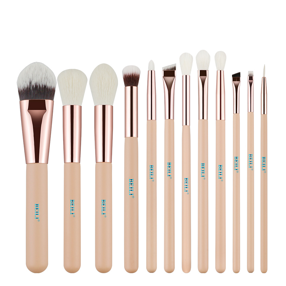 BEILI premium makeup brushes 12pcs professionla makeup brush set with paper case eyeshadow concealer cosmetic tools