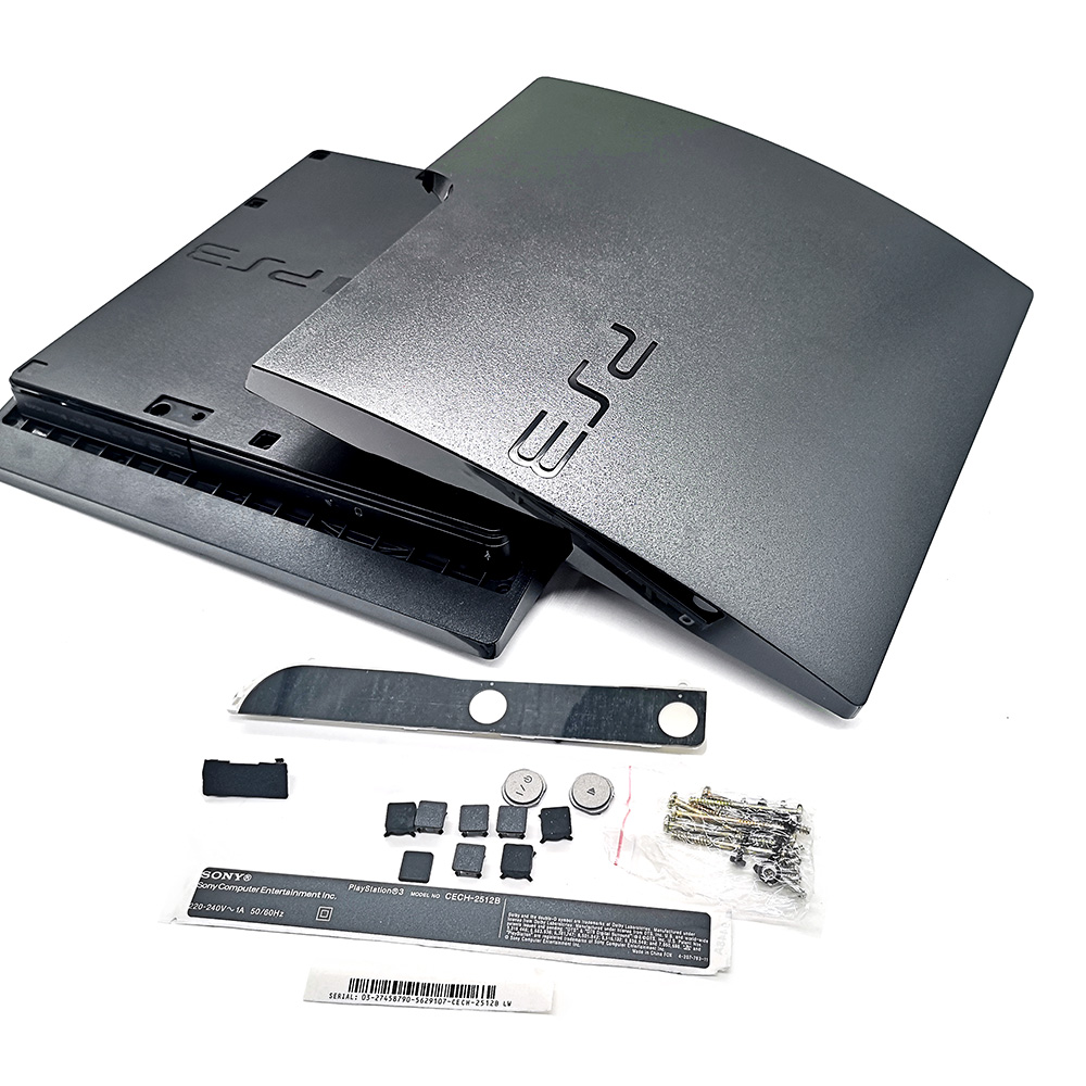 Черный чехол с полным корпусом, замена для Playstation 3 PS3, тонкий чехол с лицевой панелью