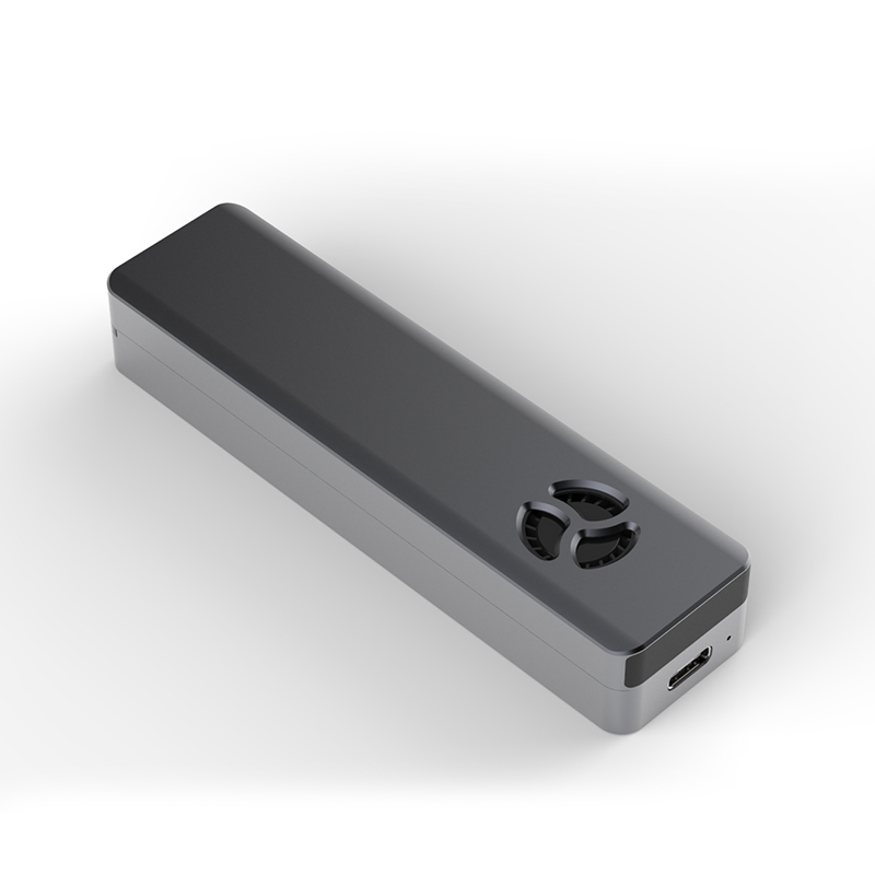 M.2 NVME NGFF SSD Case Support 2TB Turn Laptop USB 3.0 Type C M.2 HDD Enclosure with fan