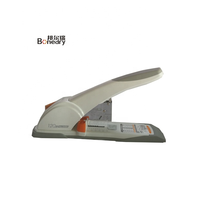 Hot sales jumbo 120 sheet stapler big plastic manual office pins stationary supplies hot heavy duty stapler