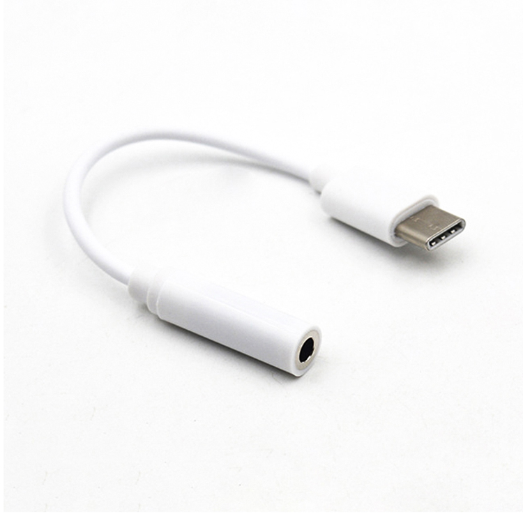 Оптовая продажа, Кабель-адаптер для наушников 12 см 3,5 фута типа C на мм, USB C Aux аудио конвертер