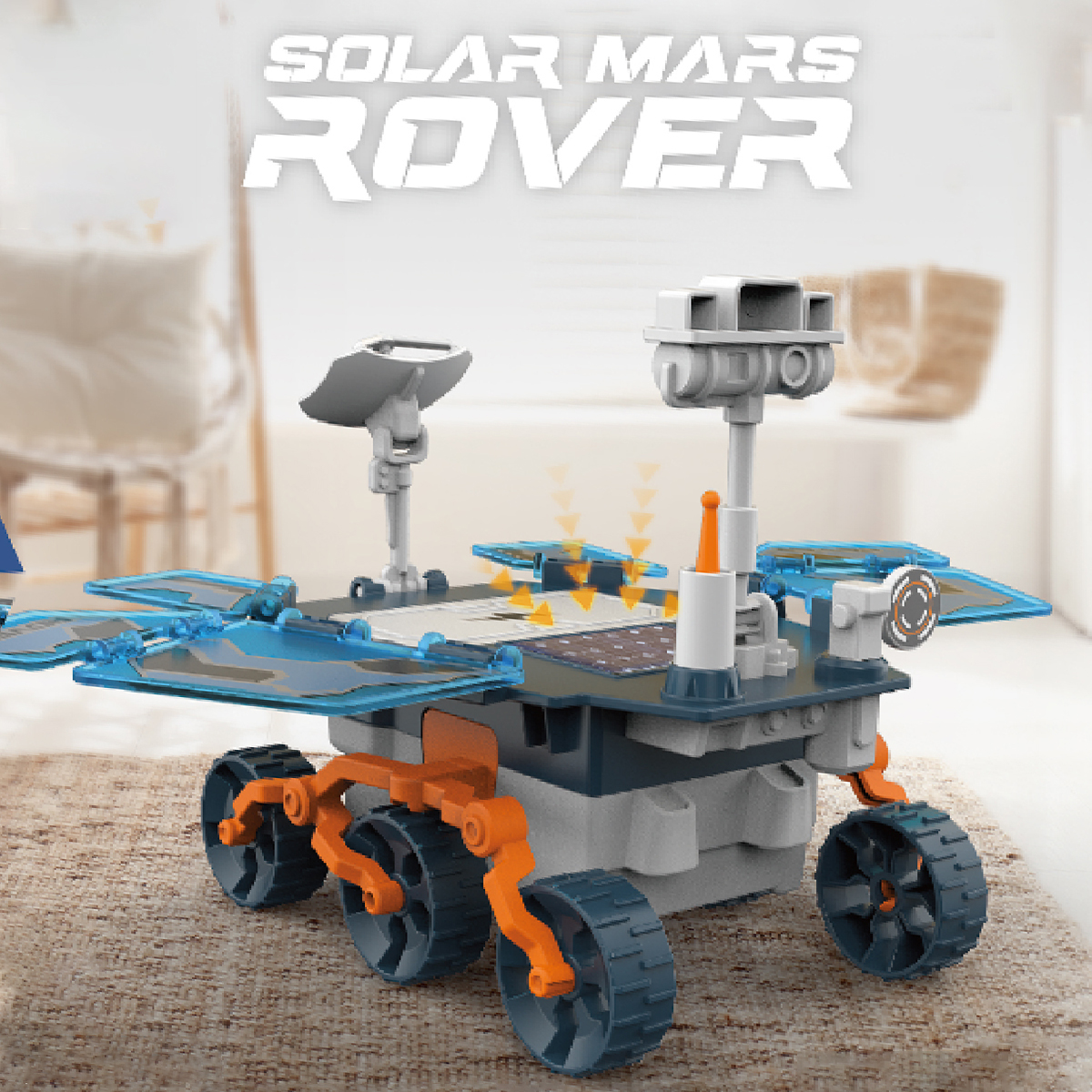 Новое поступление, игрушки на солнечной энергии, модель Mars Rover «сделай сам», игрушечный автомобиль на солнечной энергии