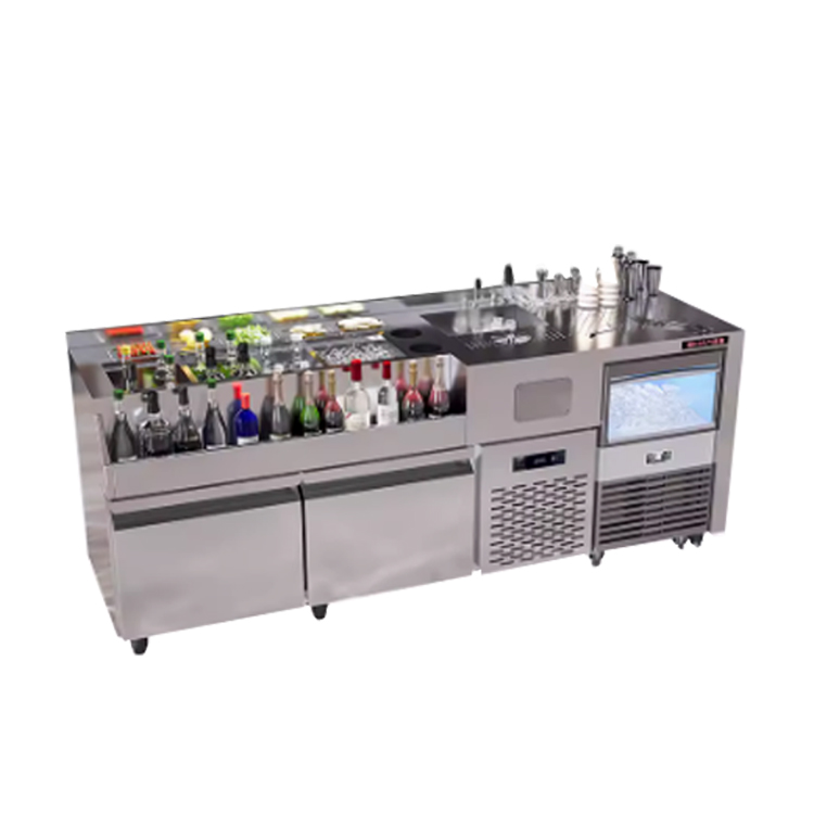 Competitive pricing OEM design hotel mixologist Cocktail Bar Station Stainless Steel Outdoor mobility Cocktail Bartender Station