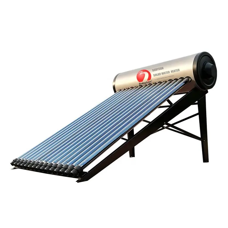 Babysun high quality sun energy pressured water heater solar new water heater cost solar pressurized solar water heating