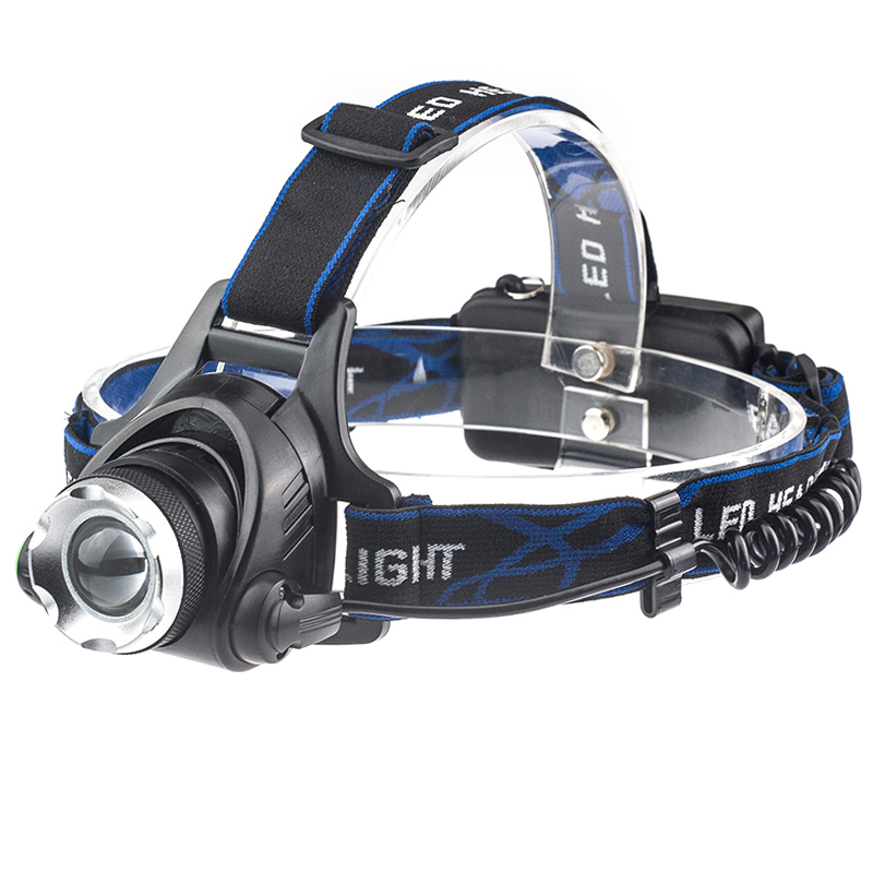 High power zoomable aluminum alloy rechargeable Headlight T6 1000 lumen LED headlamp for camping