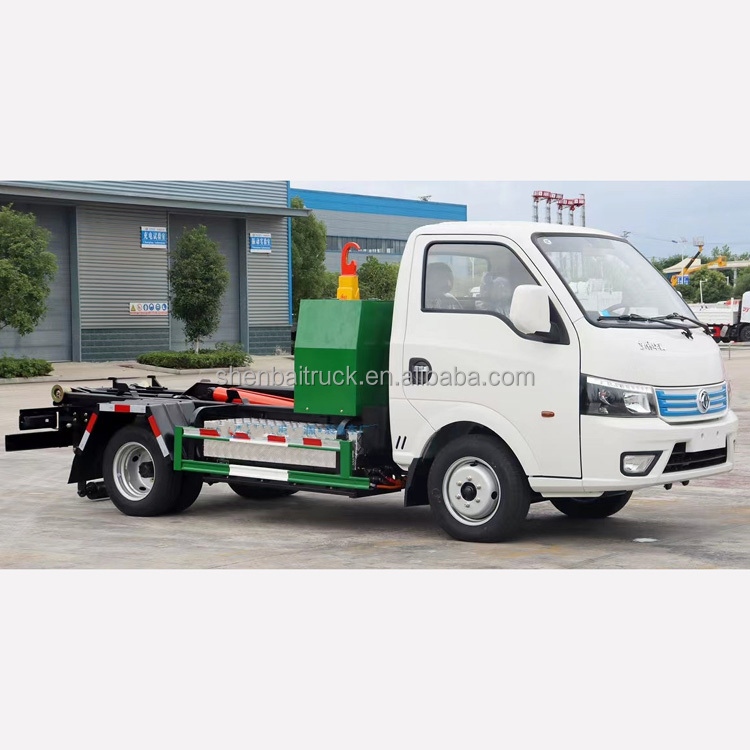 Dongfeng 4x2 New Energy Removable Container Hook Lift Garbage Electric Trucks for Municipal Sanitation