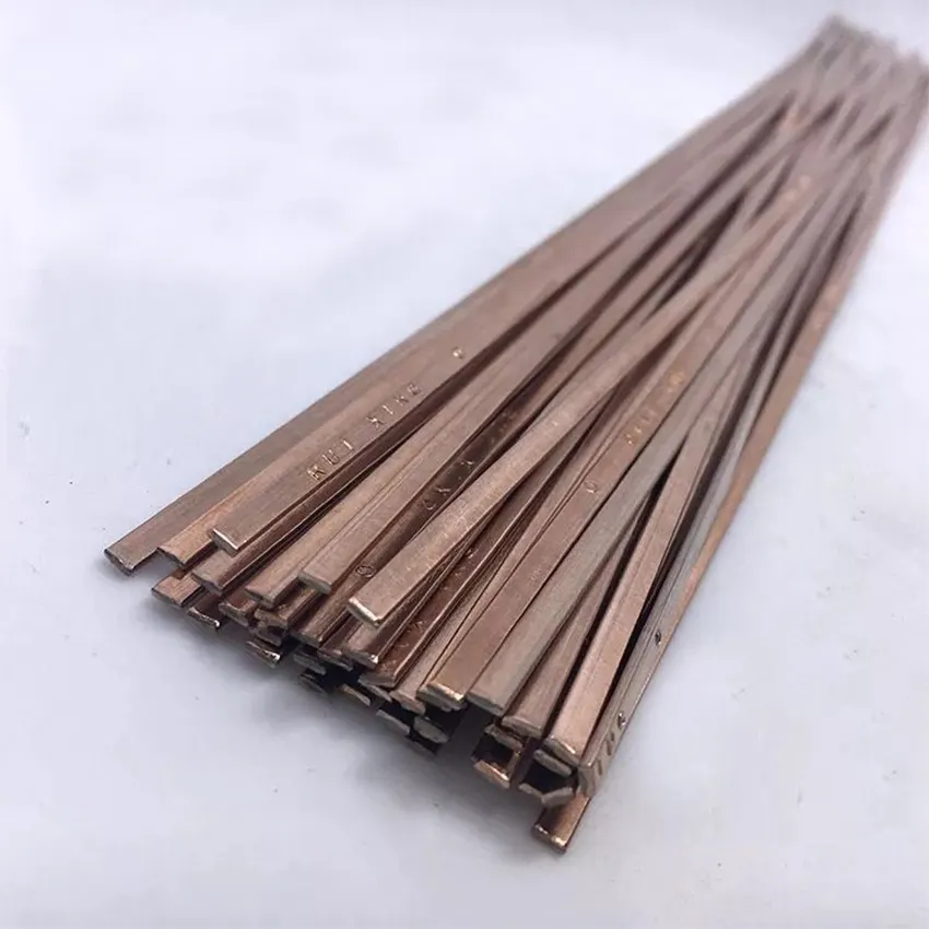 Ready To Ship Refrigeration Parts Copper Brass Alloy Price Per KG Welding Flat Rod Copper Brazing Rods