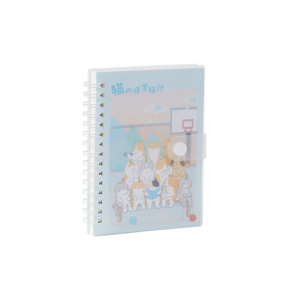 Custom logo A5 journal book planner personalized pp spiral notebook