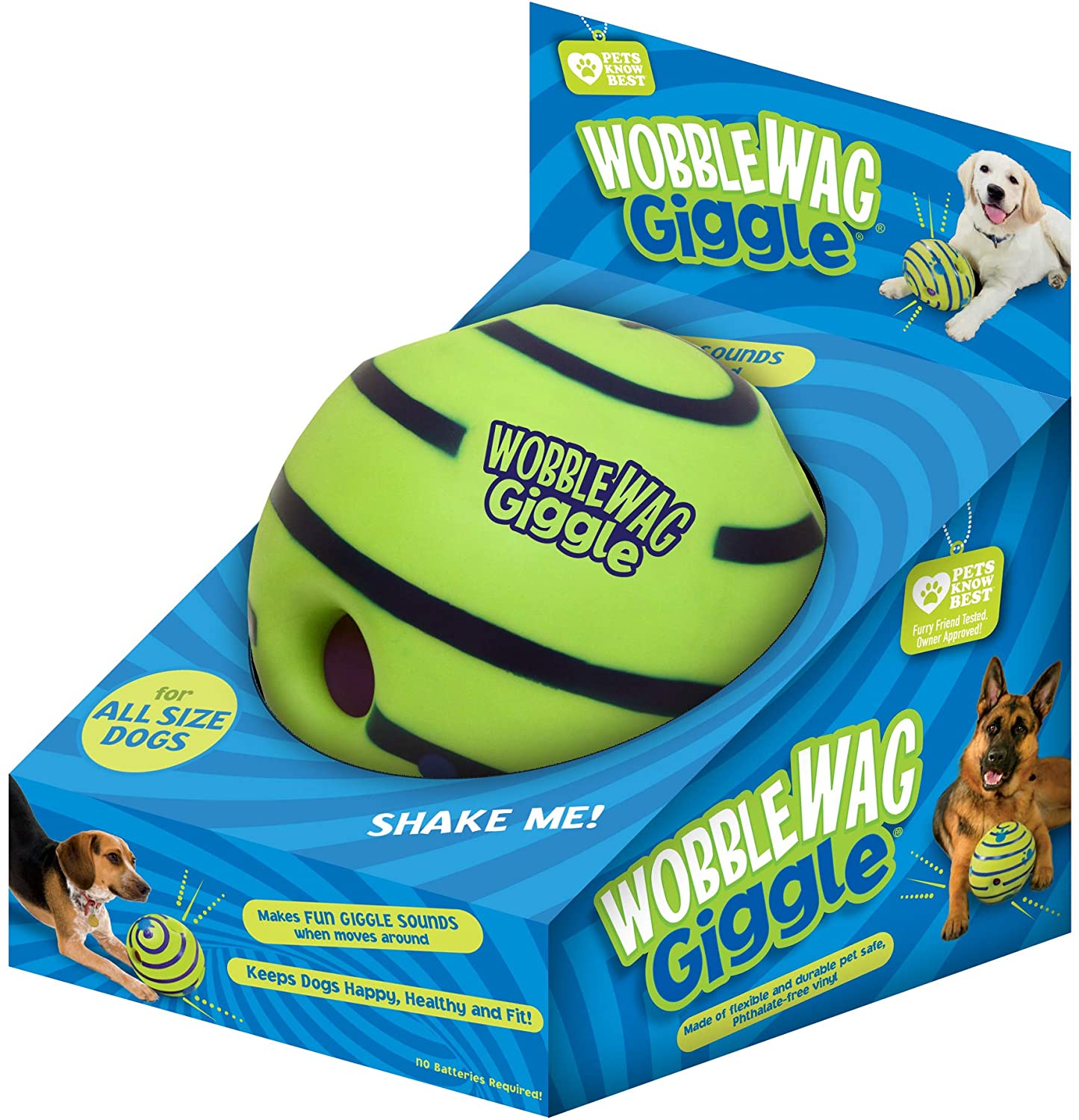 Pet Toy Dog Squeak Chewing Ball Intelligence Eco-friendly Hunting vocal Dog Toys