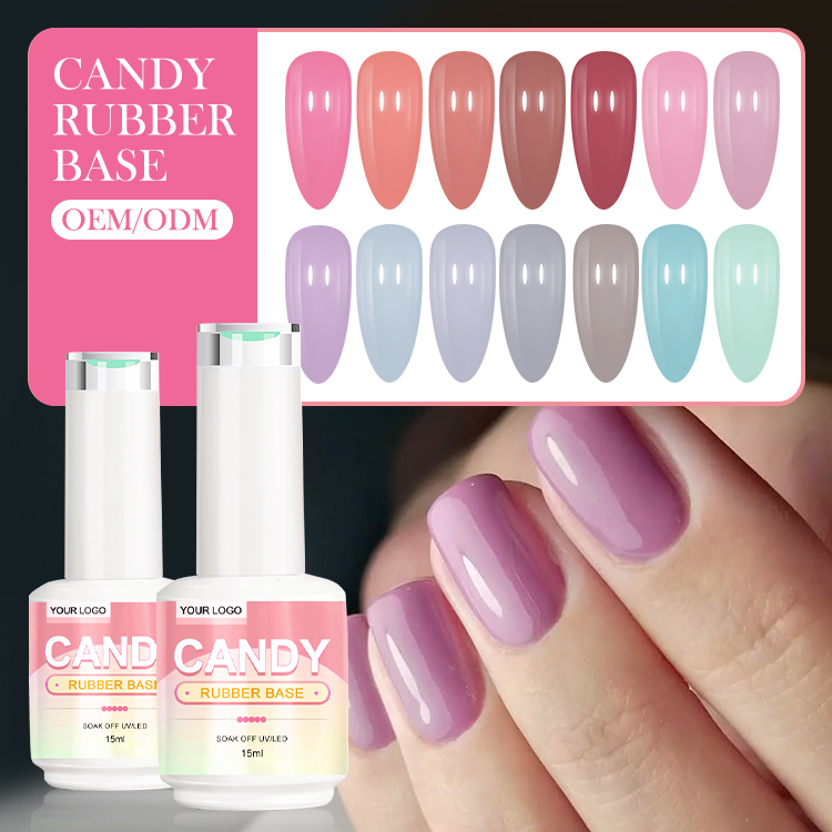 CX Beauty Высокое качество Весна Лето Конфеты 40 цветов резиновая основа УФ светодиодный Гель-лак
