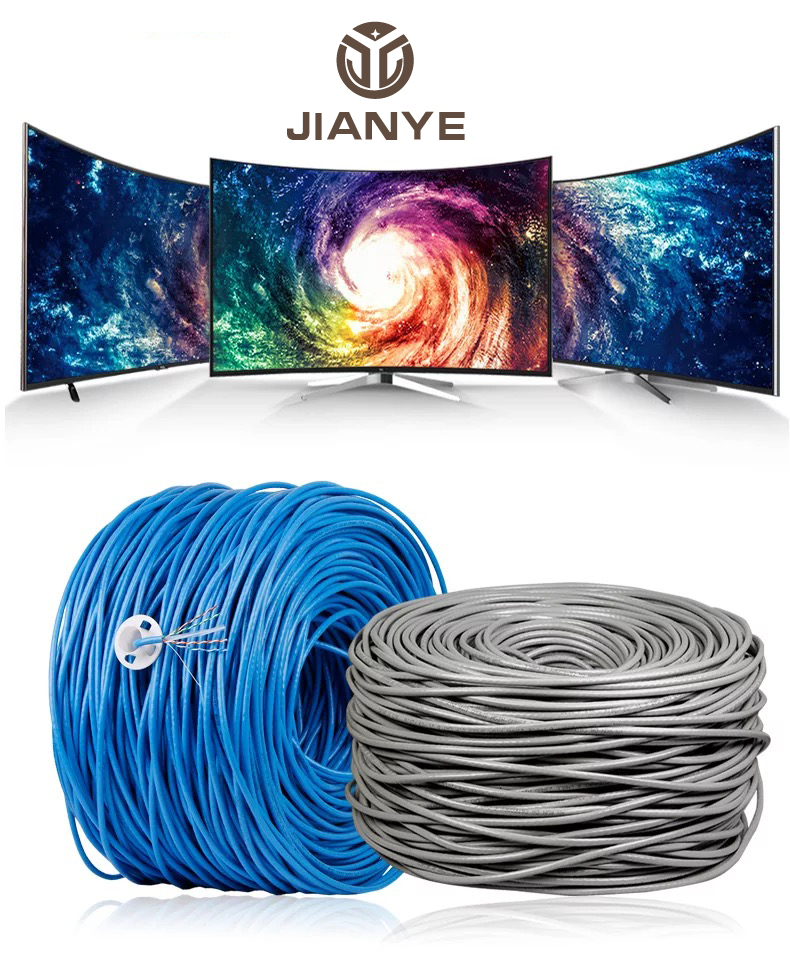 CAT5E кабель для CCTV 1000ft легко тянуть коробка Lan кабель