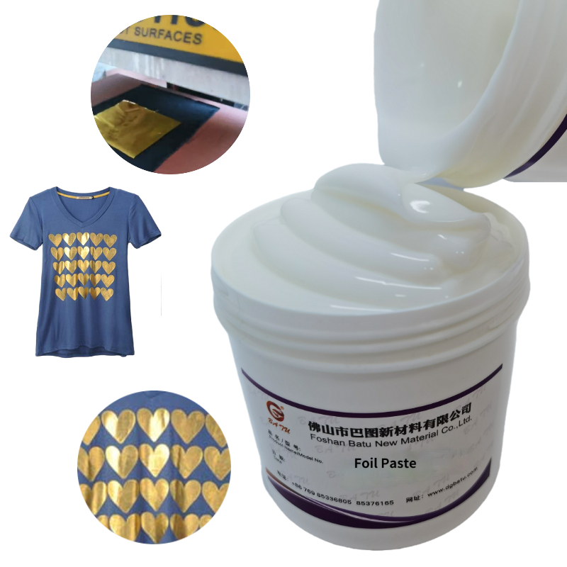 Water Based Printing Ink Screen Printing PU Foil Paste Adhesive