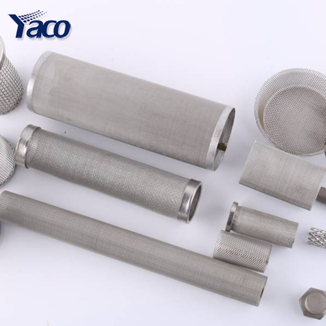 25 100 300 micron stainless steel metal wire mesh Filter screen tube