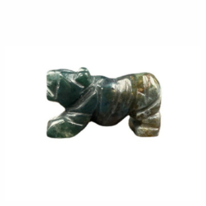 Indian Agate Carved Crystal Animals Quartz Crystal Crafts Set TIger Carving Crystal Animals