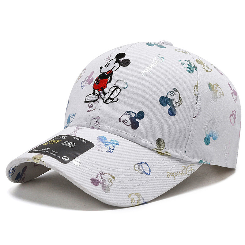 Men and women spring and summer new baseball cap cartoon Mickey embroidery Korean fashion casual baseball cap