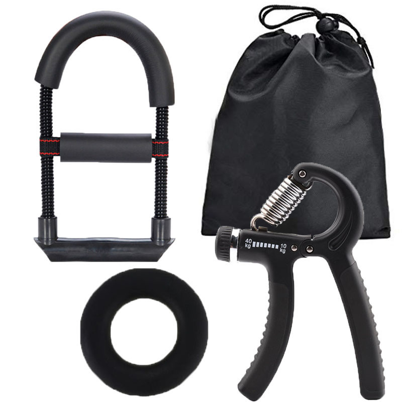 Portable Wrist R-type grip ring set training device silicone handle grip strength device