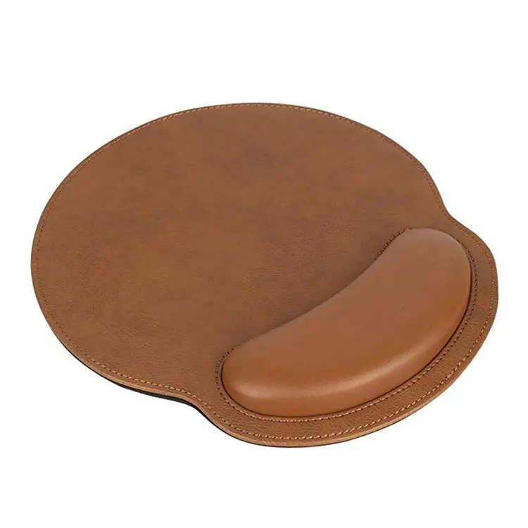 Genuine Leather Mouse pad with Wrist Rest