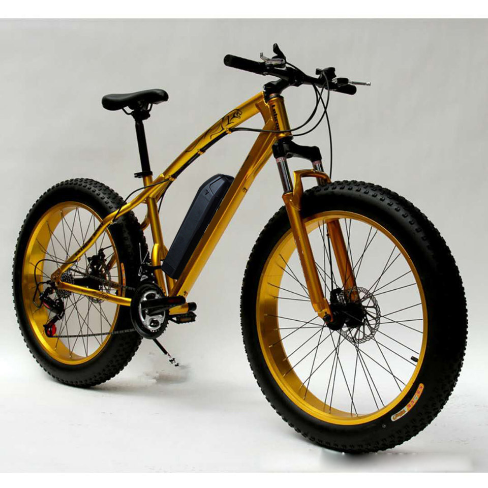 26-дюймовые толстые шины теперь велосипед 7 скоростной горный EBike дорожный Электрический велосипед 36В 10.4AH 26*4,0 полных шин, Снег велосипед