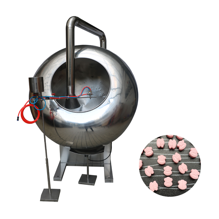 Business Scale High-Efficiency Chocolate Bean Tablet Coating Machine