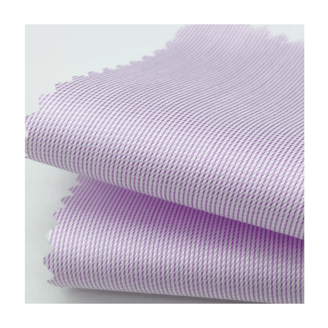 Hot selling wholesale 100% cotton yarn dyed woven stripe twill fabric for man shirts