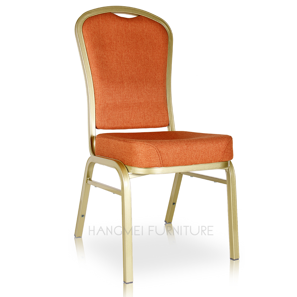 Foshan Wholesale Stacking Wedding Dining Restaurant Metal Aluminum Hotel Banquet Hall Chair