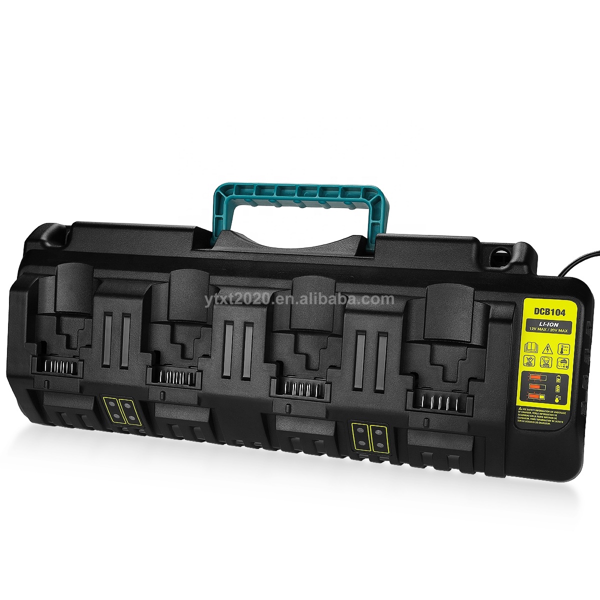 K04 быстрой зарядки DCB104 DCB102 DCB204 DCB205-2 батарея зарядное устройство для Dewalt 4 портами зарядное устройство/12/20V