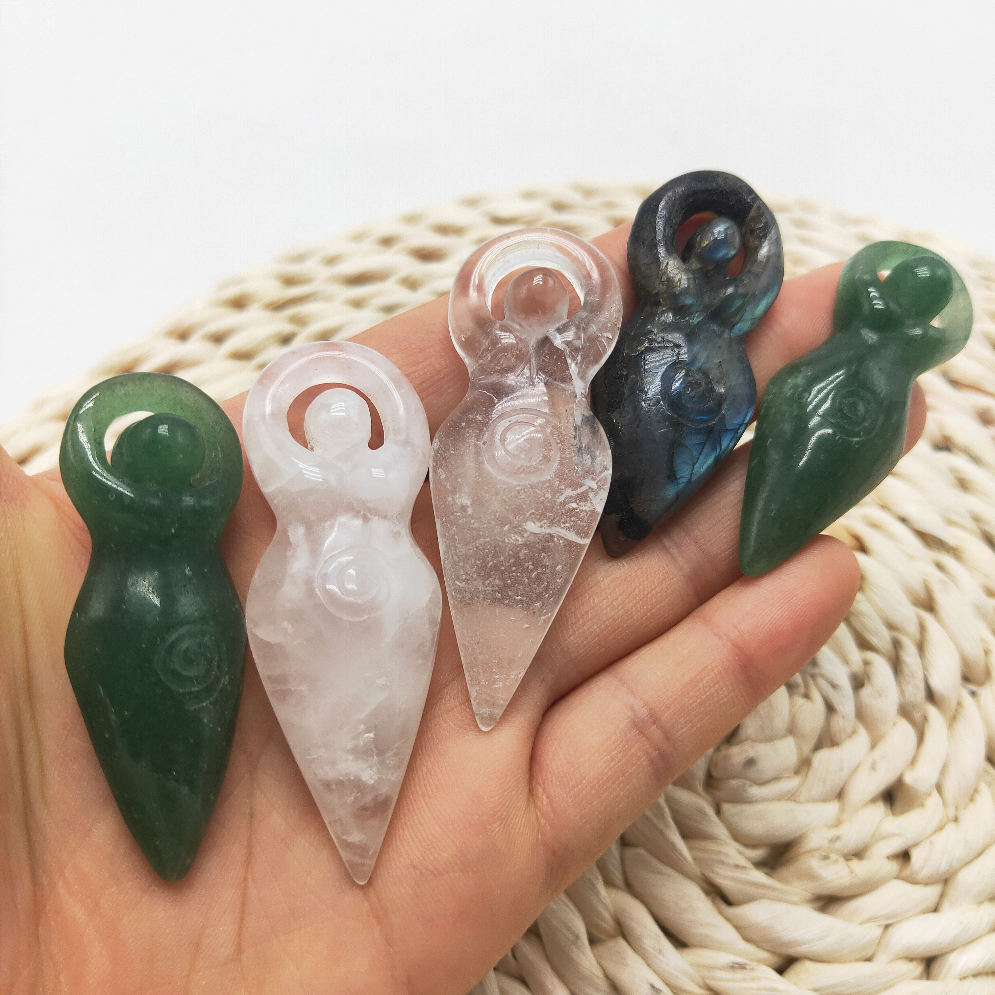 Hot sale high quality beautiful dancing goddess statue healing stone art sculpture folk crafts for home decoration