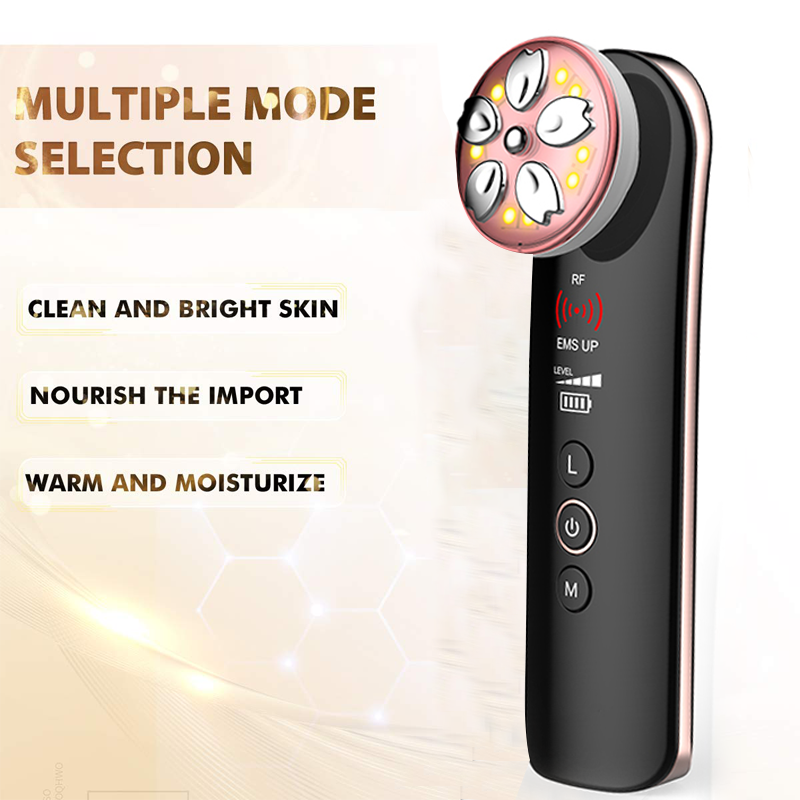 Electric Microcurrent EMS Photon Microcurrent+RF+led facial beauty device RF skin tightening machine Face lifting massage