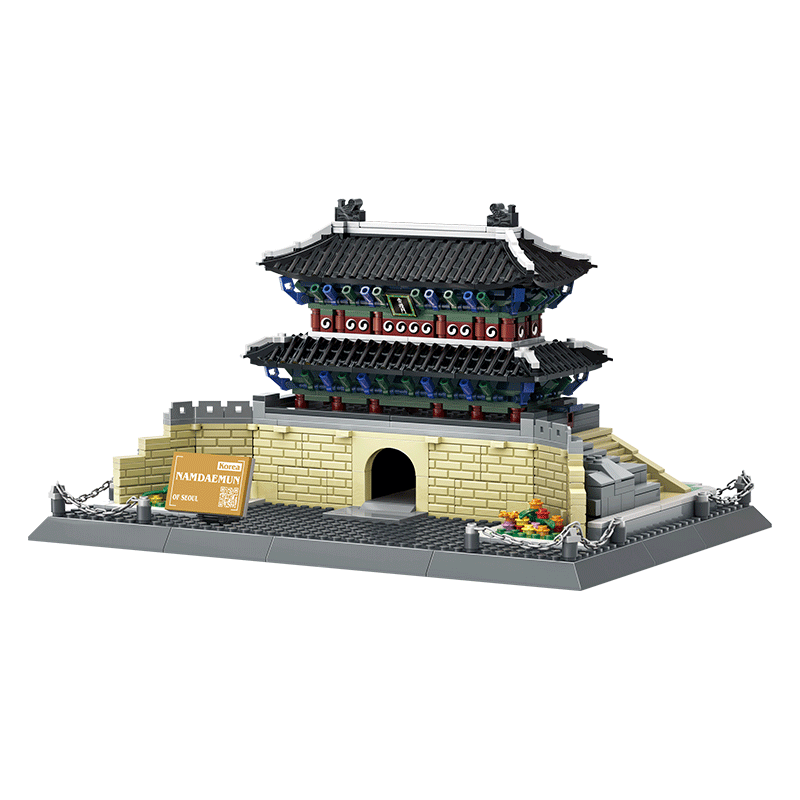 5240 Block Set Namdaemun-Seoul Korea 900pcs Plastic Building Toys Creative Gifts MOC Bricks Educational Toys Kids Juguetes