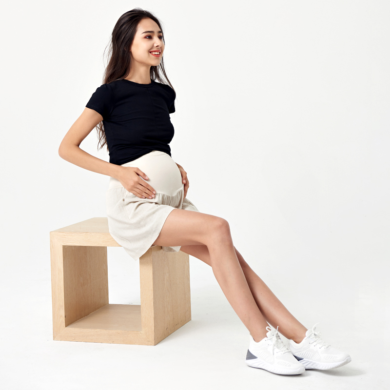 Custom Brand Quality Comfortable Maternity Short Pants Maternity Yoga