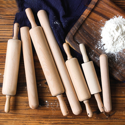 Wholesale adjustable rolling pin toy custom engraved wooden rolling pin dough cake mini rolling pin
