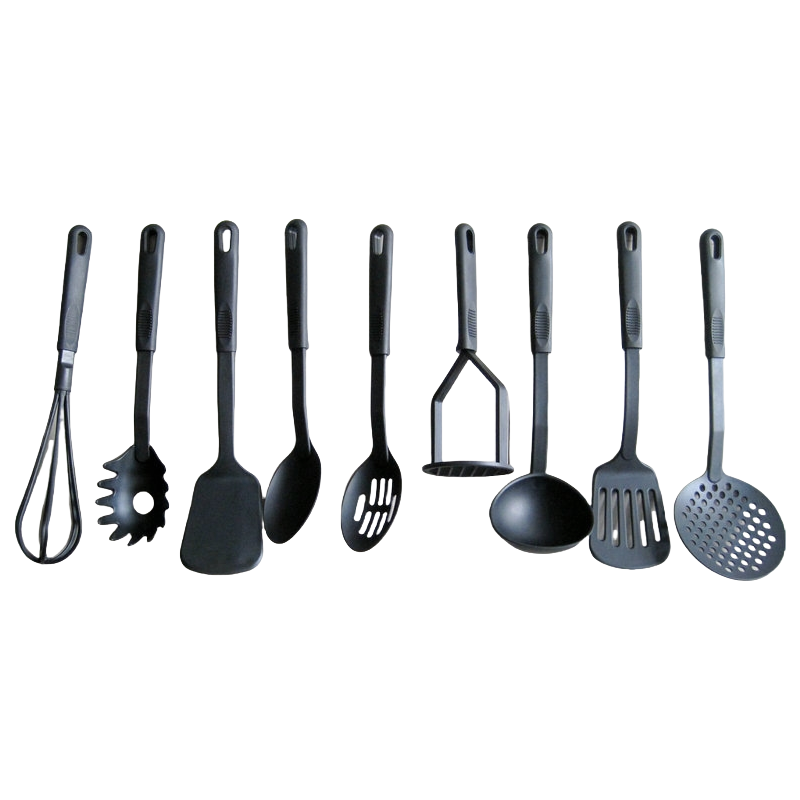 Wholesaler Cooking Kitchen Utensils Set Nylon Non-Stick Cooking Utensils Set Slotted Turner Soup Ladle Spatula Pasta Server