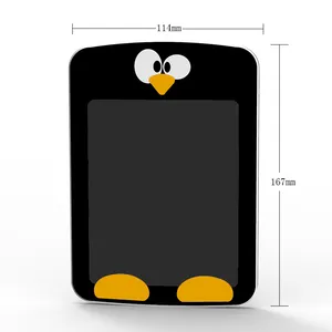 6.5 Inch Cartoon Penguin Lcd Writing Tablet Kid's Menu Children Kitchen Toy Drawing Board
