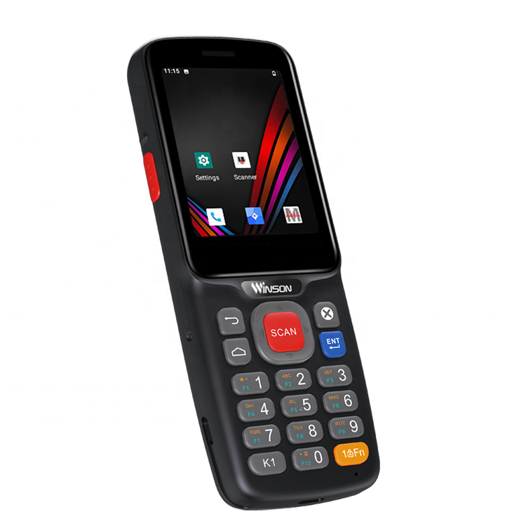 WINSON WINNY Pro Android 10 сборщик данных 2,8 дюймов сенсорный экран КПК с силиконовым чехлом