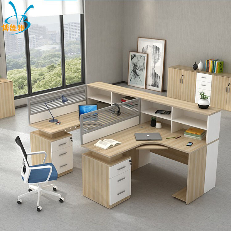 Open space office furniture melamine board compartment workstation
