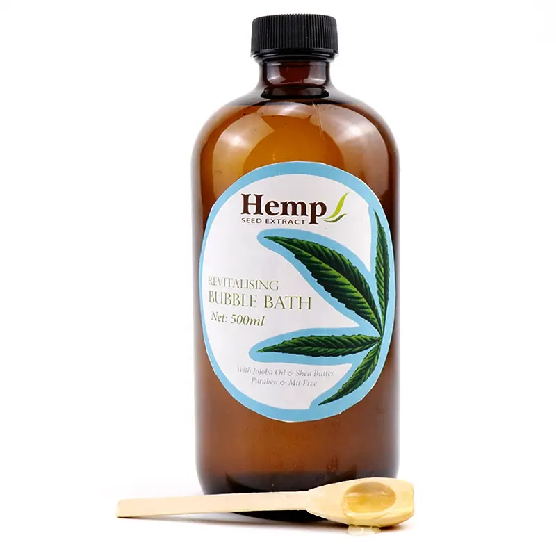 Wholesale OEM/ODM High Quality Muscle Relief Natural Vegan Organic Kids Spa Liquid Hemp Oil Bubble Bath