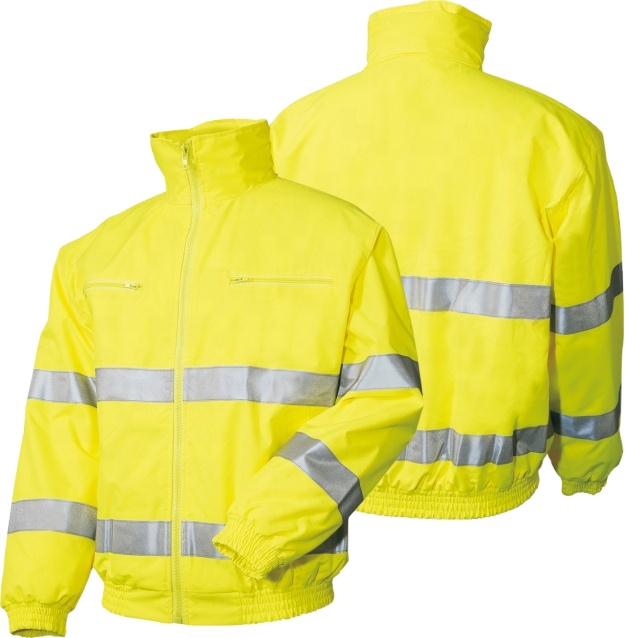 High visibility reflective professional personality man protective safety winter waterproof long sleeves outdoor jacket