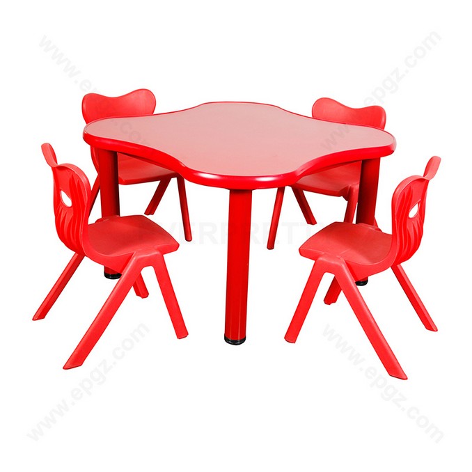 School Classroom Furniture Ergonomics Four Personal Desk and Chair for Kid