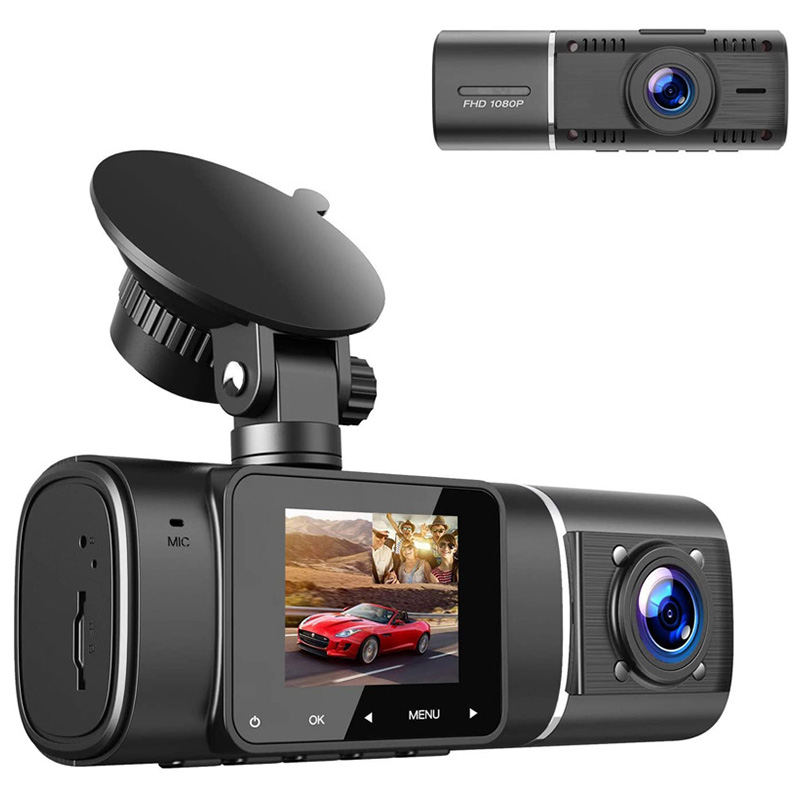 GPS Автомобильная камера с разрешением Full HD Автомобильный видеорегистратор 1080P Автомобильный видеорегистратор спереди и сзади для парковочной системы ночного видения видеорегистратор с двумя объективами