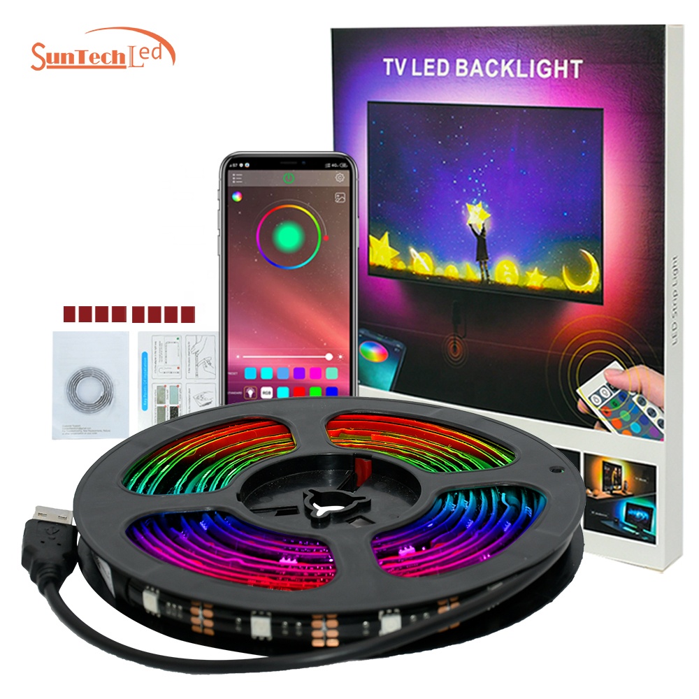 Пульт дистанционного управления smd5050 RGB 5V usb Набор 5m 30D/M гибкий bluetoothled tv подсветка tira de красочные светодиодные ленты полосы света