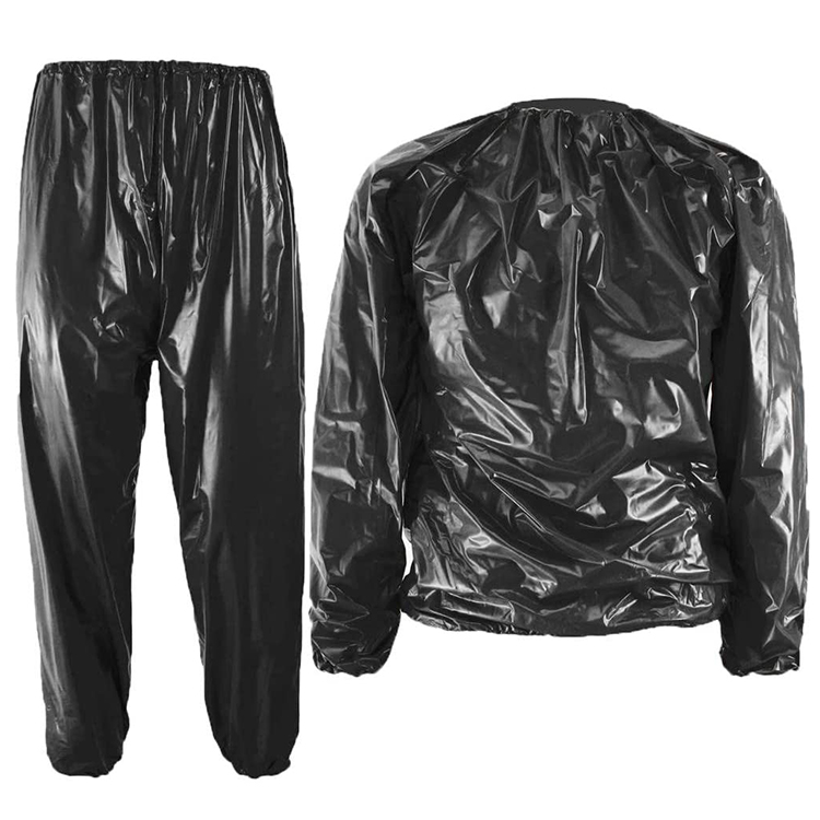 Wholesale Weight Loss Running Fitness Hot Sauna Sweat Waterproof PVC Silver Sauna Suits
