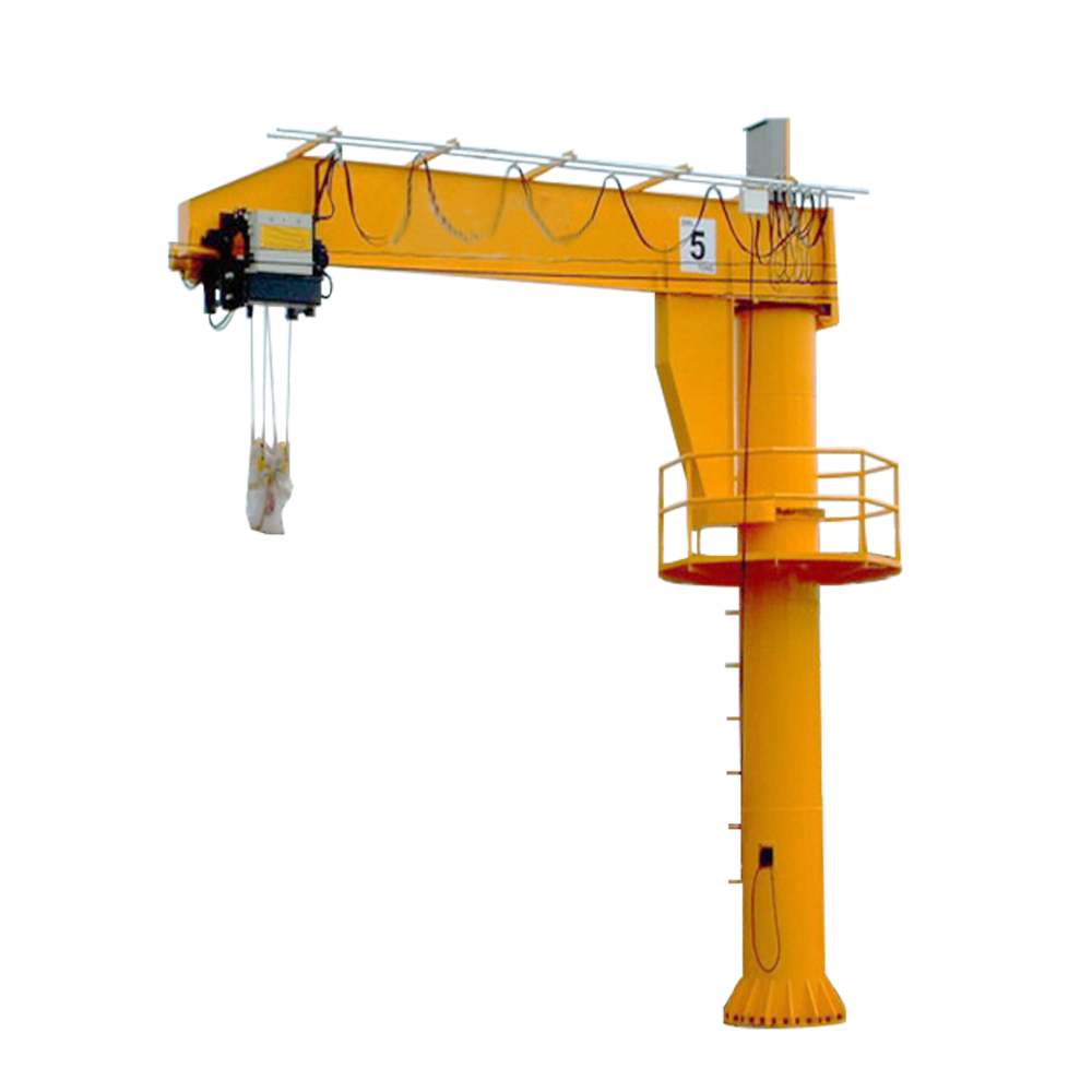 Производственный цех легкий беспошлинный стоящий 360 градусов Jib кран 1ton 2ton для продажи