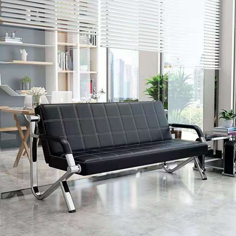 Mid Back 3 Seater Armless Airport Waiting Public Chair Cinema Chair Furniture Stylish Plastic Outdoor Pink Black Blue Seat Metal
