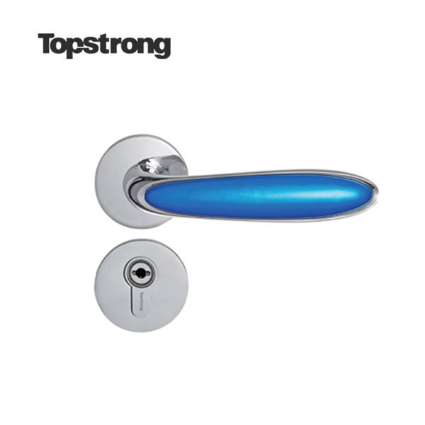 Modern Bathroom Interior Door Lever Handle Lock Contemporary Door Handle Lock