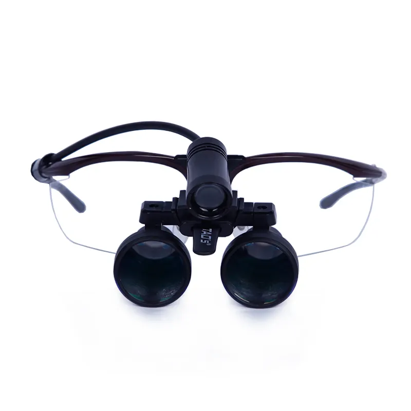 TAOS NS3.0x 380mm P1 Black Galilean surgical dental loupes maginifiers with led light 21x
