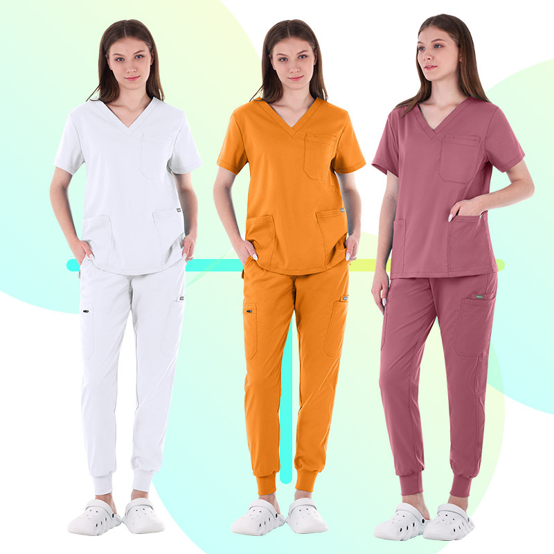 2024 Men's V-Neck Nursing Scrub Top Pockets, Hospital Uniform, Medical Scrubs by Leading Manufacturer